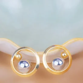 Aretes Órbita Bicolor Aretes Órbita Bicolor