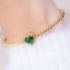 Brazalete Corazón Esmeralda