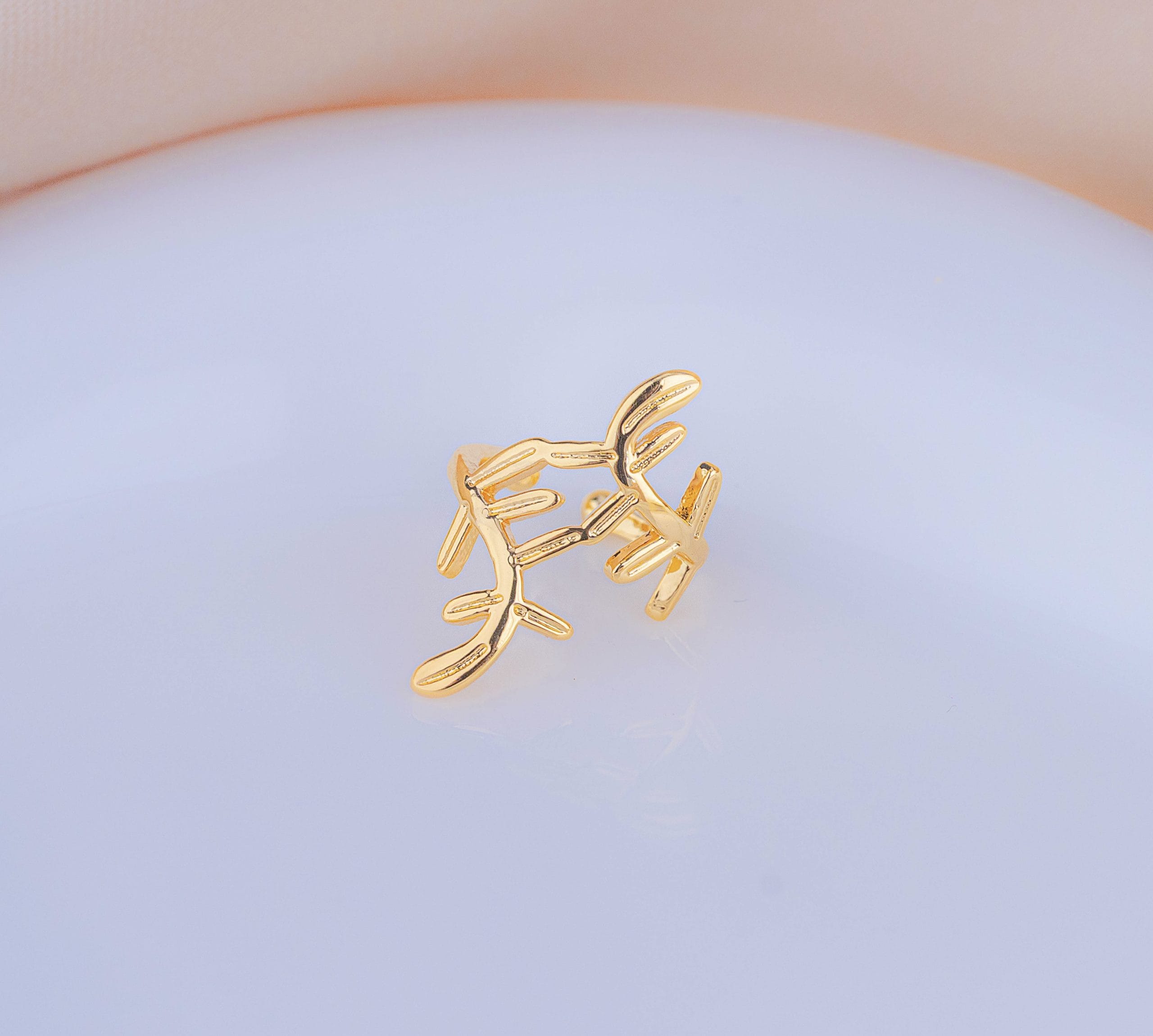 Ear Cuff Espiga Dorado