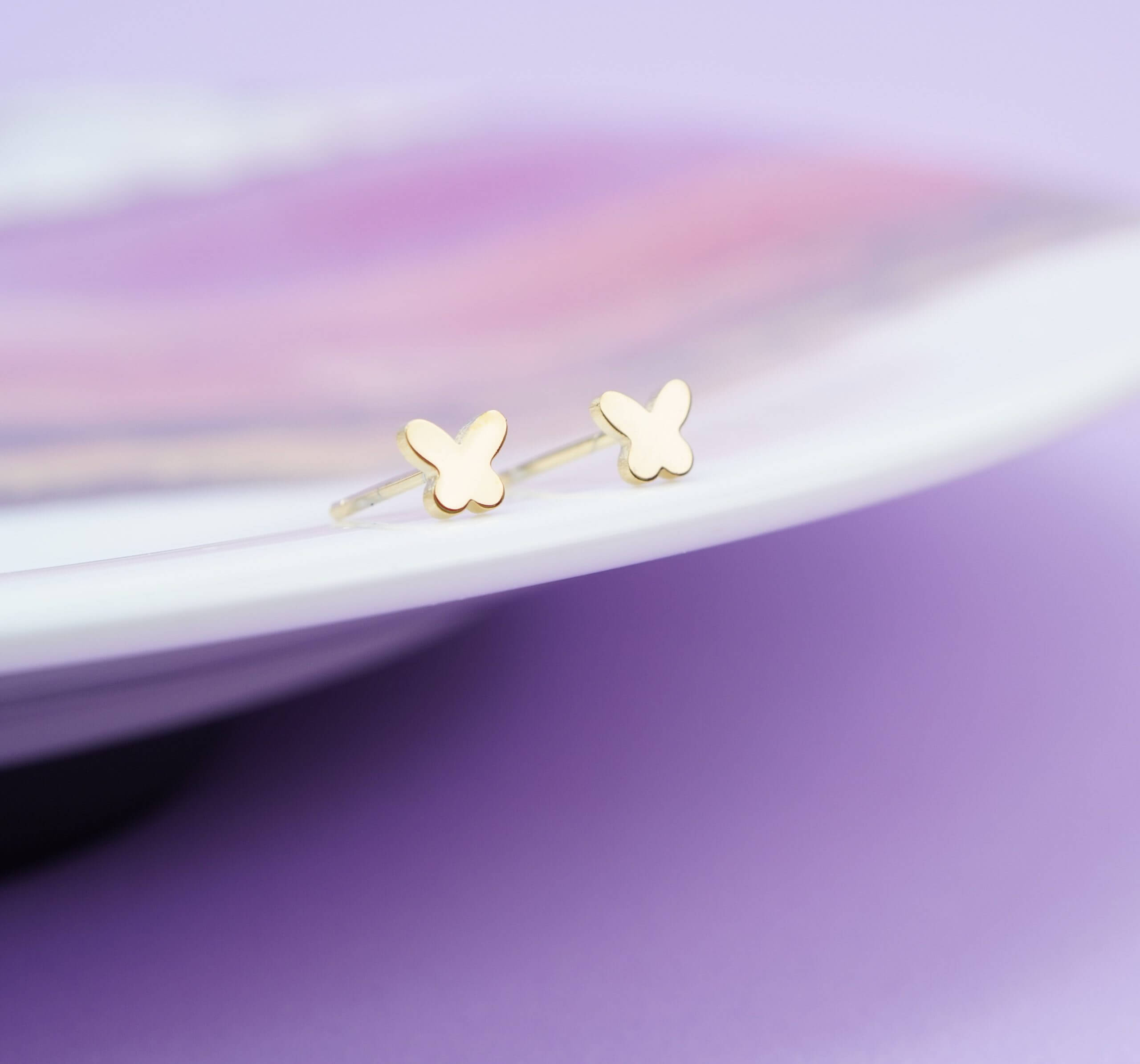 Topitos Mariposas Mini Dorados