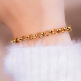 Pulsera Argollas Dorada