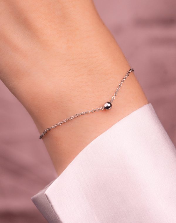 Pulsera Balín Mini Plateada