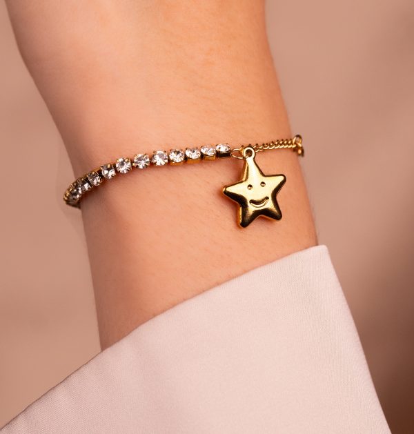 Pulsera Estrella Circones Dorada