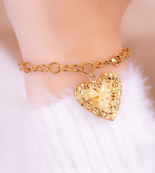 Pulsera Relicario Corazón Secreto