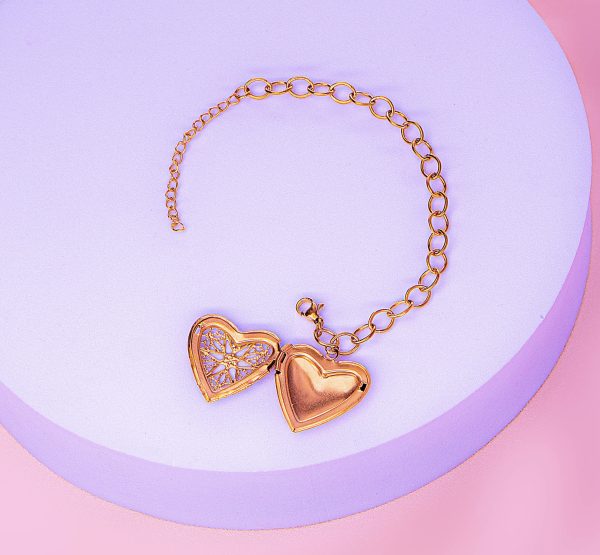 Pulsera Relicario Corazón Secreto