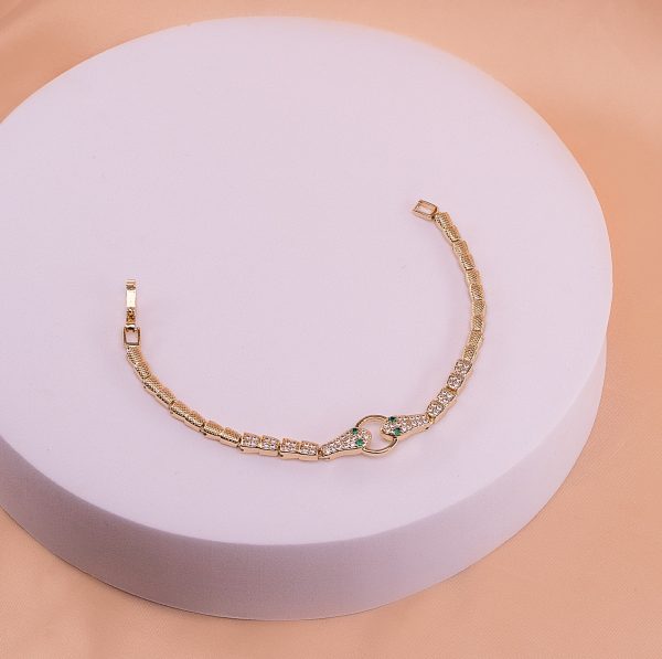 Pulsera Serpientes Dorada