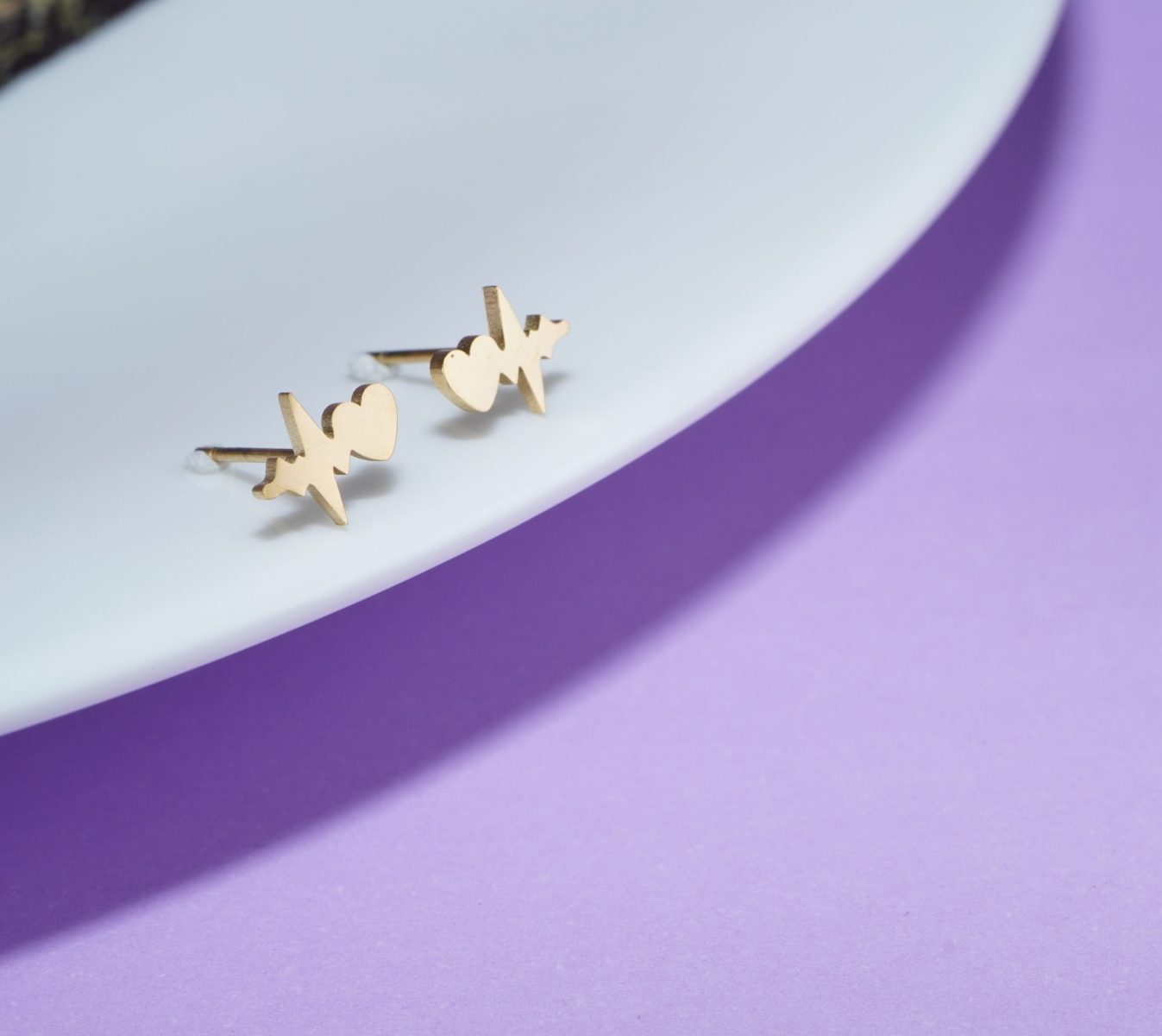 Topitos Corazón Electro Dorados