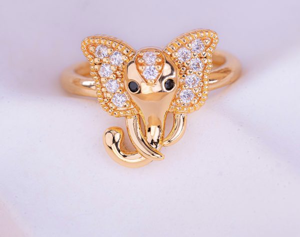 Anillo Elefante Dorado