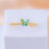 Anillo Mariposa Verde