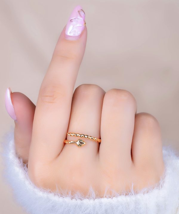 Anillo Serpiente Dorado