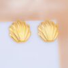 Aretes Conchas Dorados
