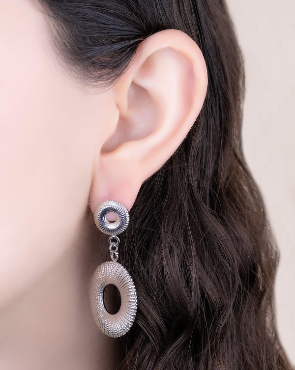 Aretes Helia Plateados