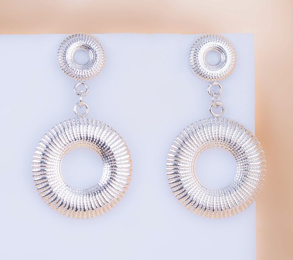 Aretes Helia Plateados