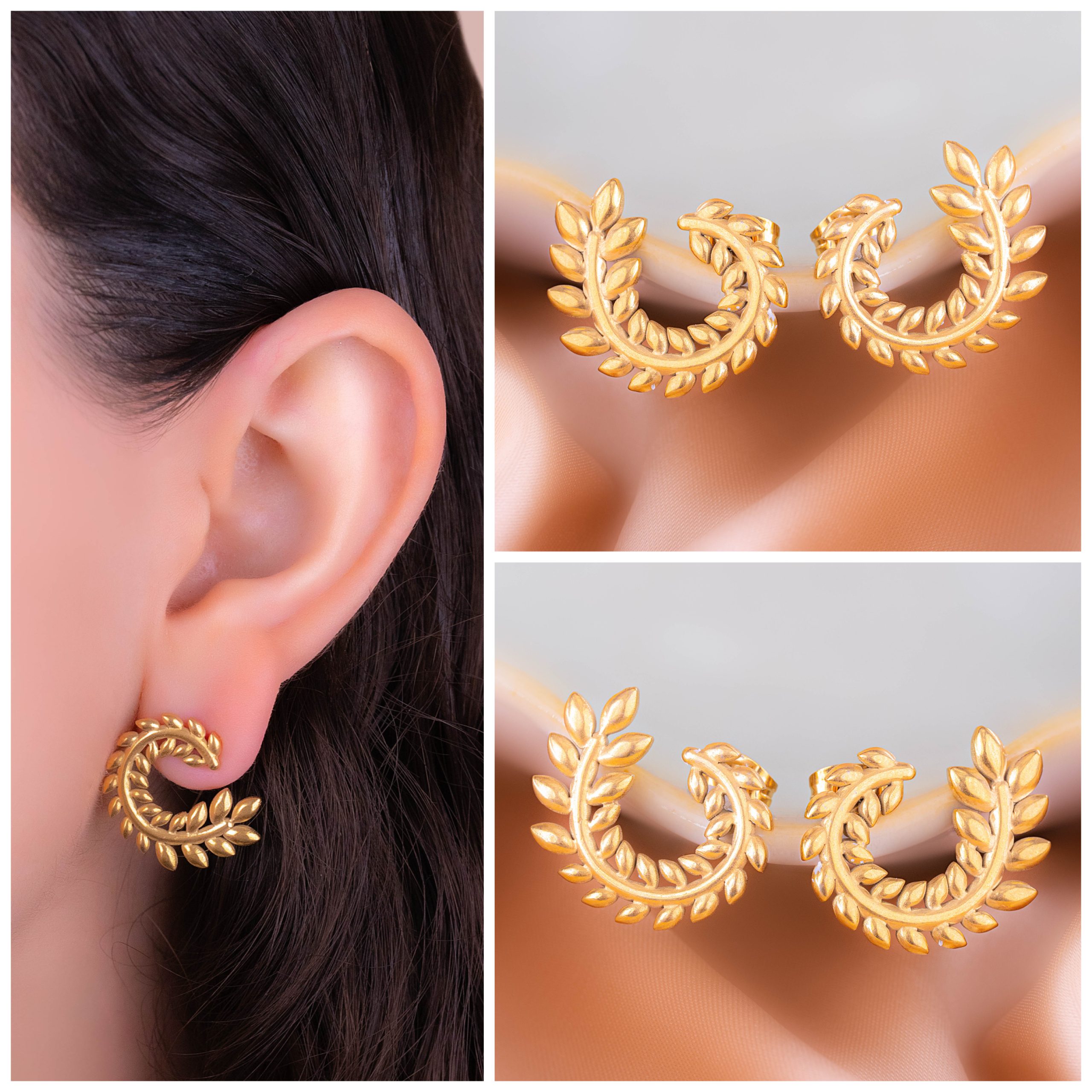 Aretes Nemea Dorados Aretes Nemea Dorados