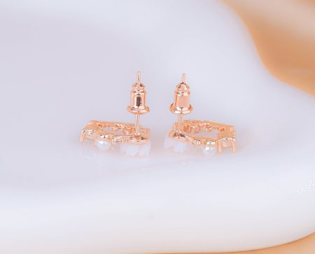 Aretes Petunia Oro Rosa