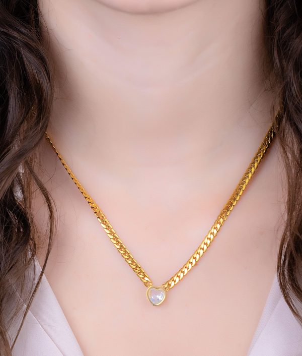 Collar Corazón Circón