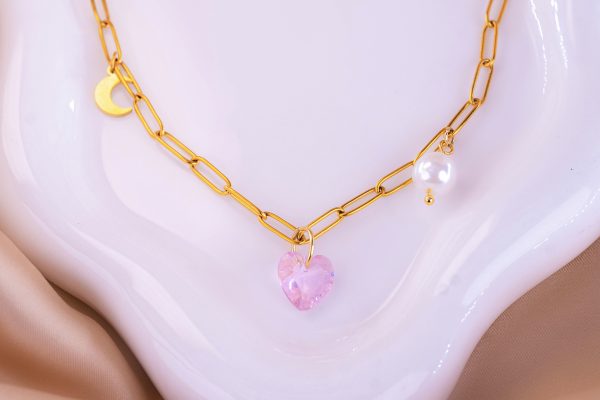 Collar Corazón De Luna