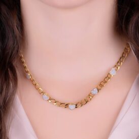 Collar Corazones Blancos Collar Corazones Blancos