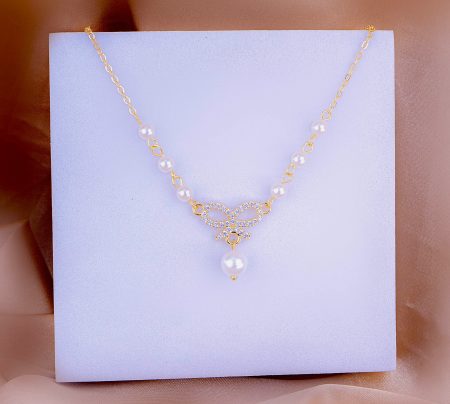 Collar Perlina Dorado