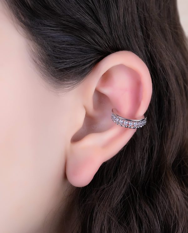 Ear Cuff Neila Plateado