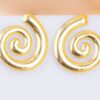 Aretes Espirales Dorados