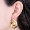 Aretes Espirales Dorados