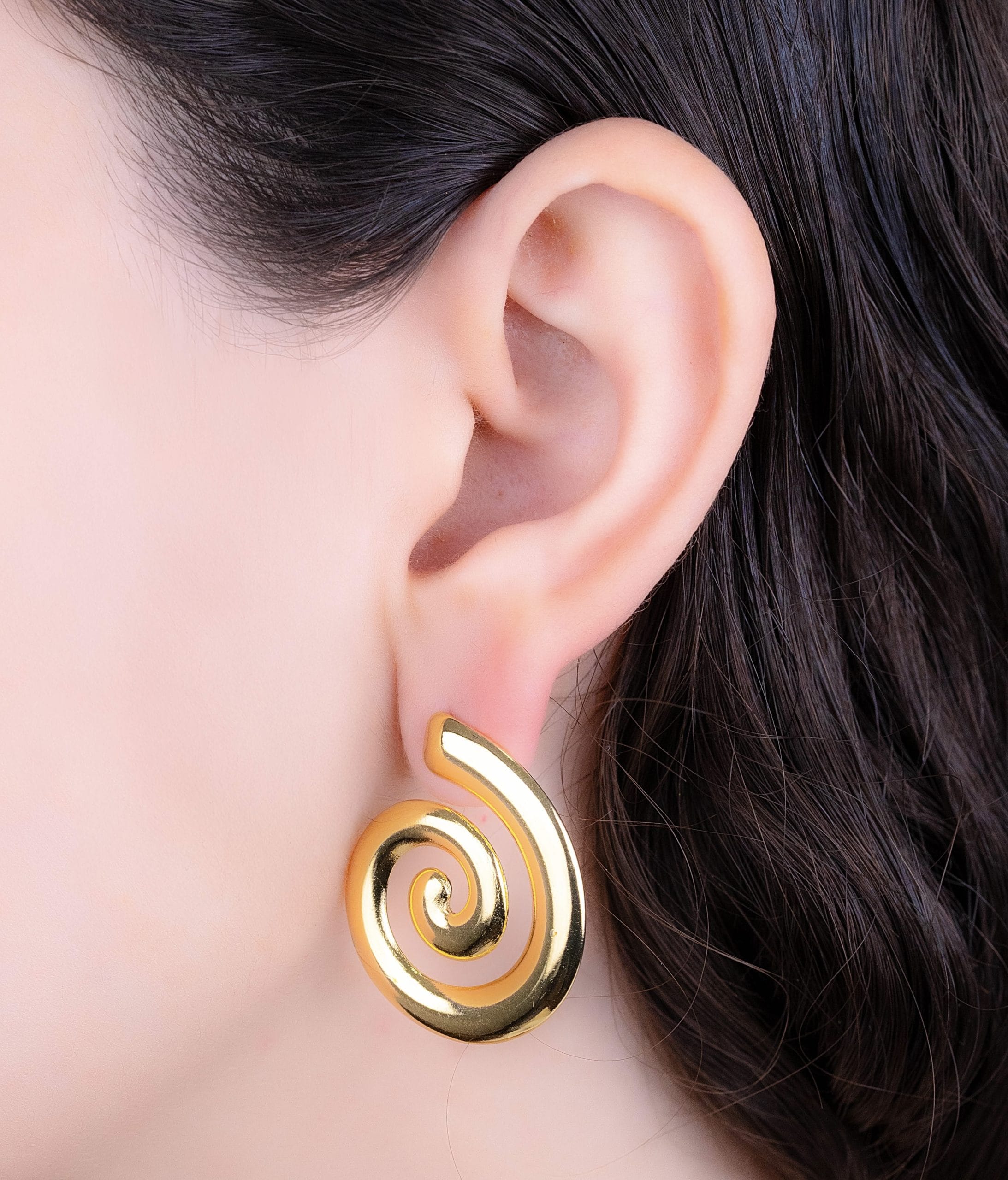 Aretes Espirales Dorados