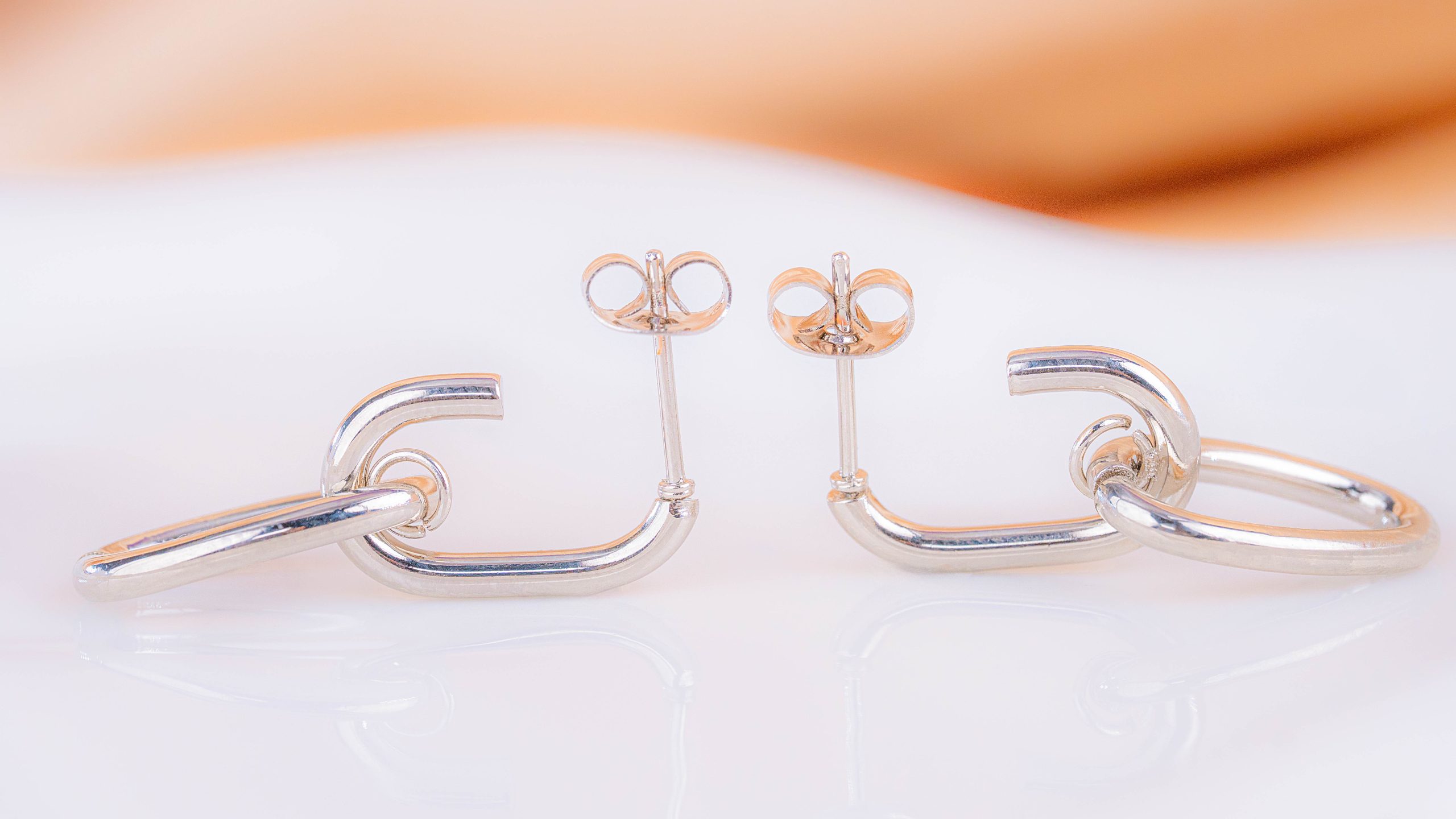 Aretes Fusión Plateados