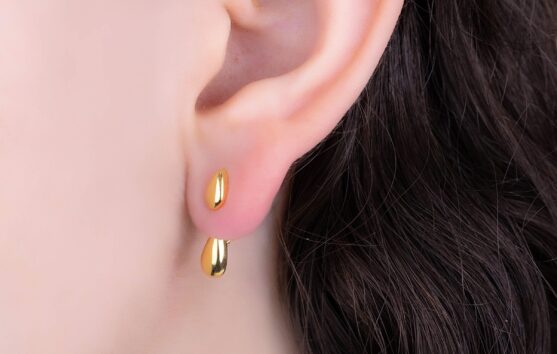 Aretes Mini Gotas Dorados