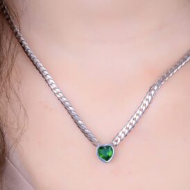 Collar Corazón Esmeralda Collar Corazón Esmeralda