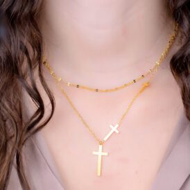 Collar Cruces Dorado Collar Cruces Dorado