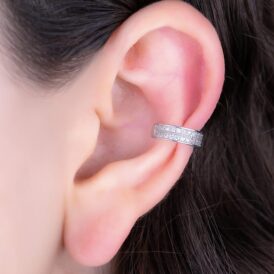 Ear Cuff Prisma Plateado