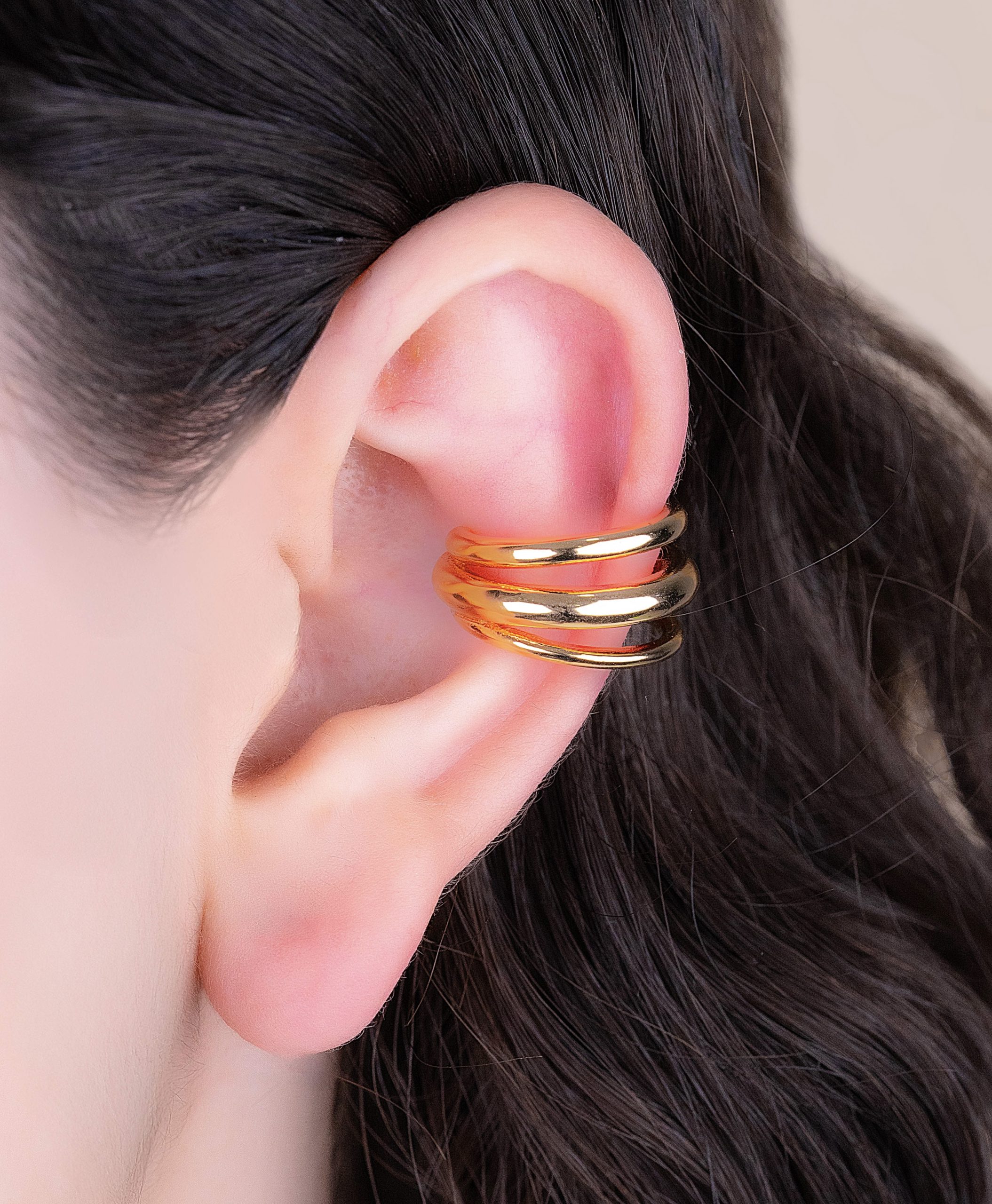 Ear Cuff Triada Dorado