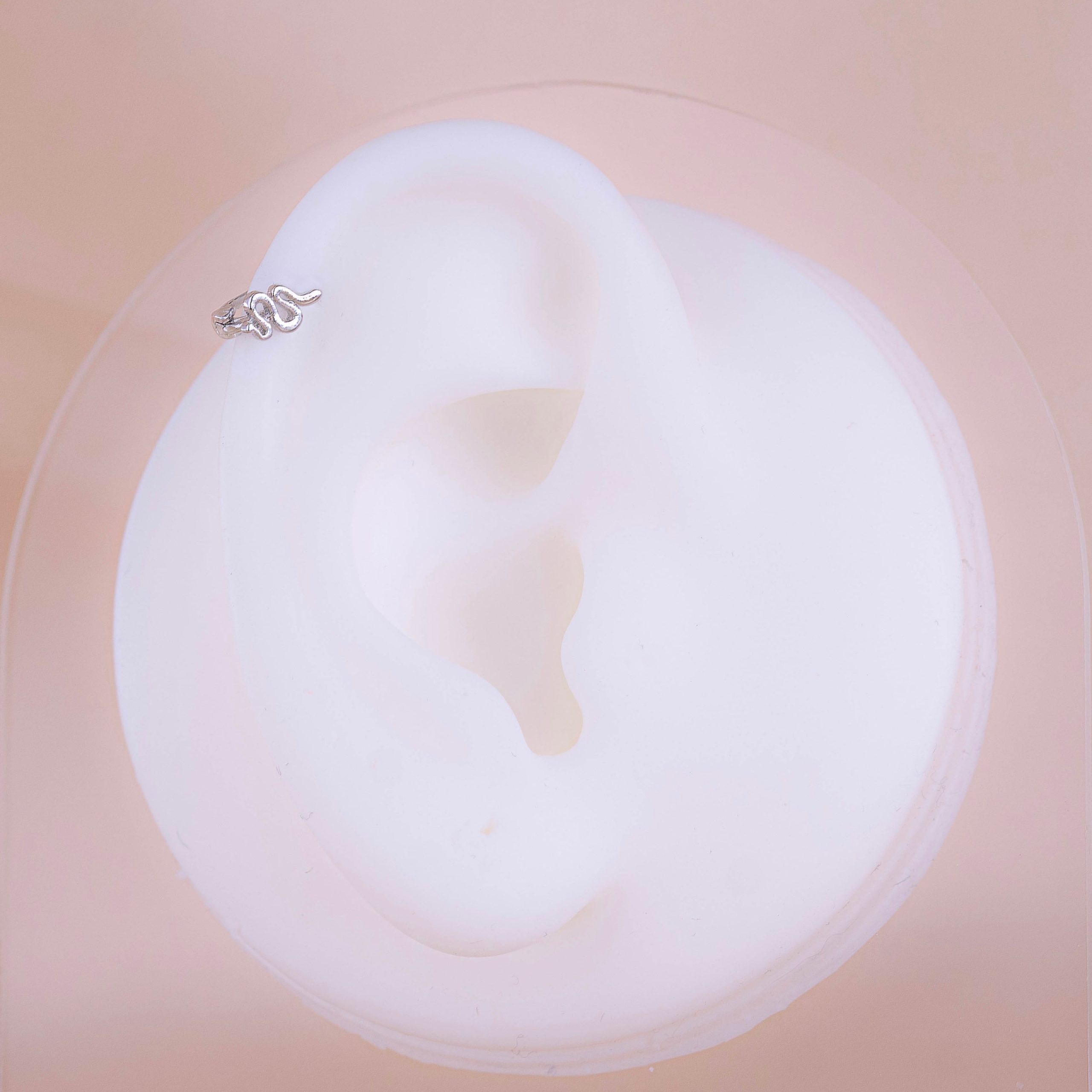 Piercing Argolla Serpiente Plateado Piercing Argolla Serpiente Plateado