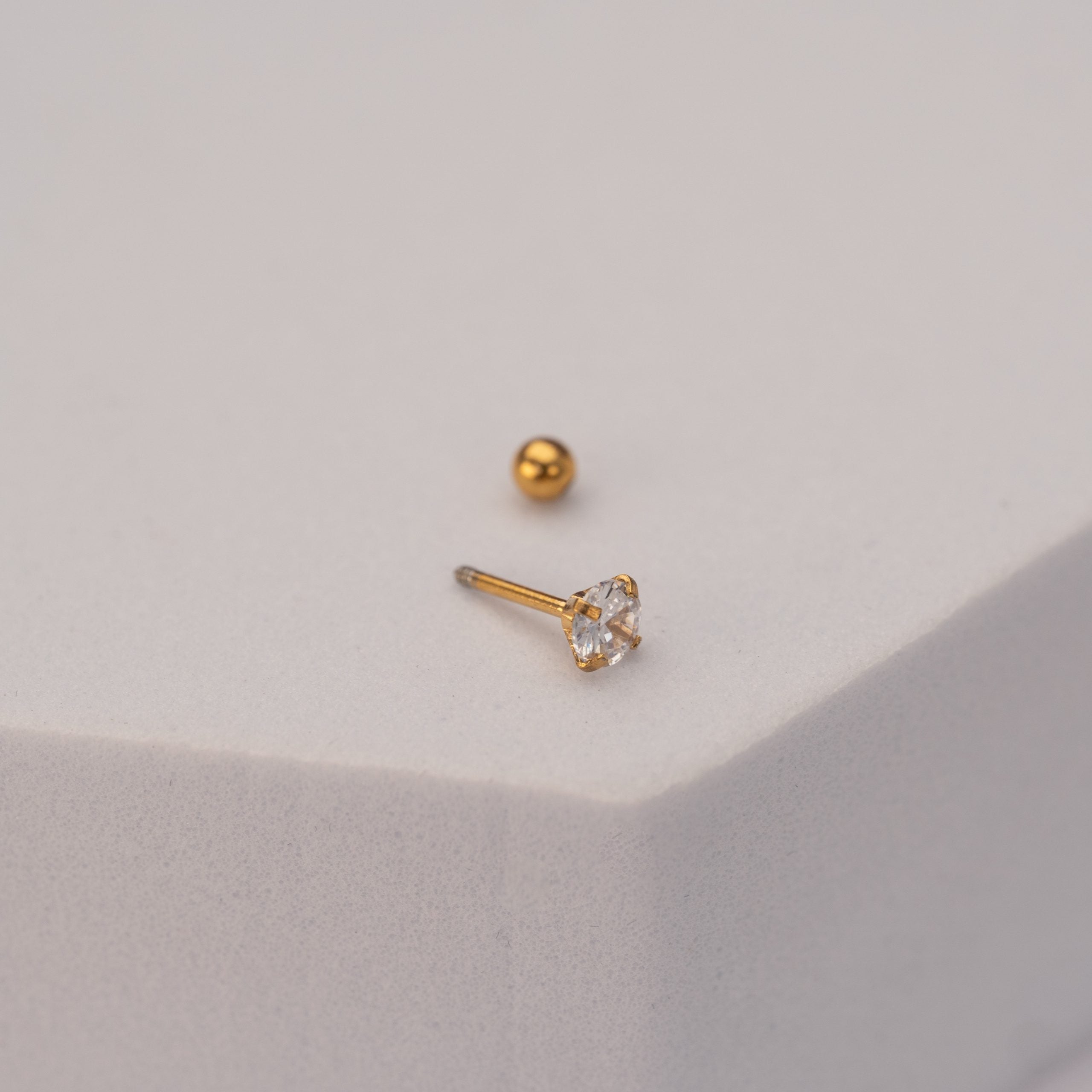 Piercing Cristal Dorado