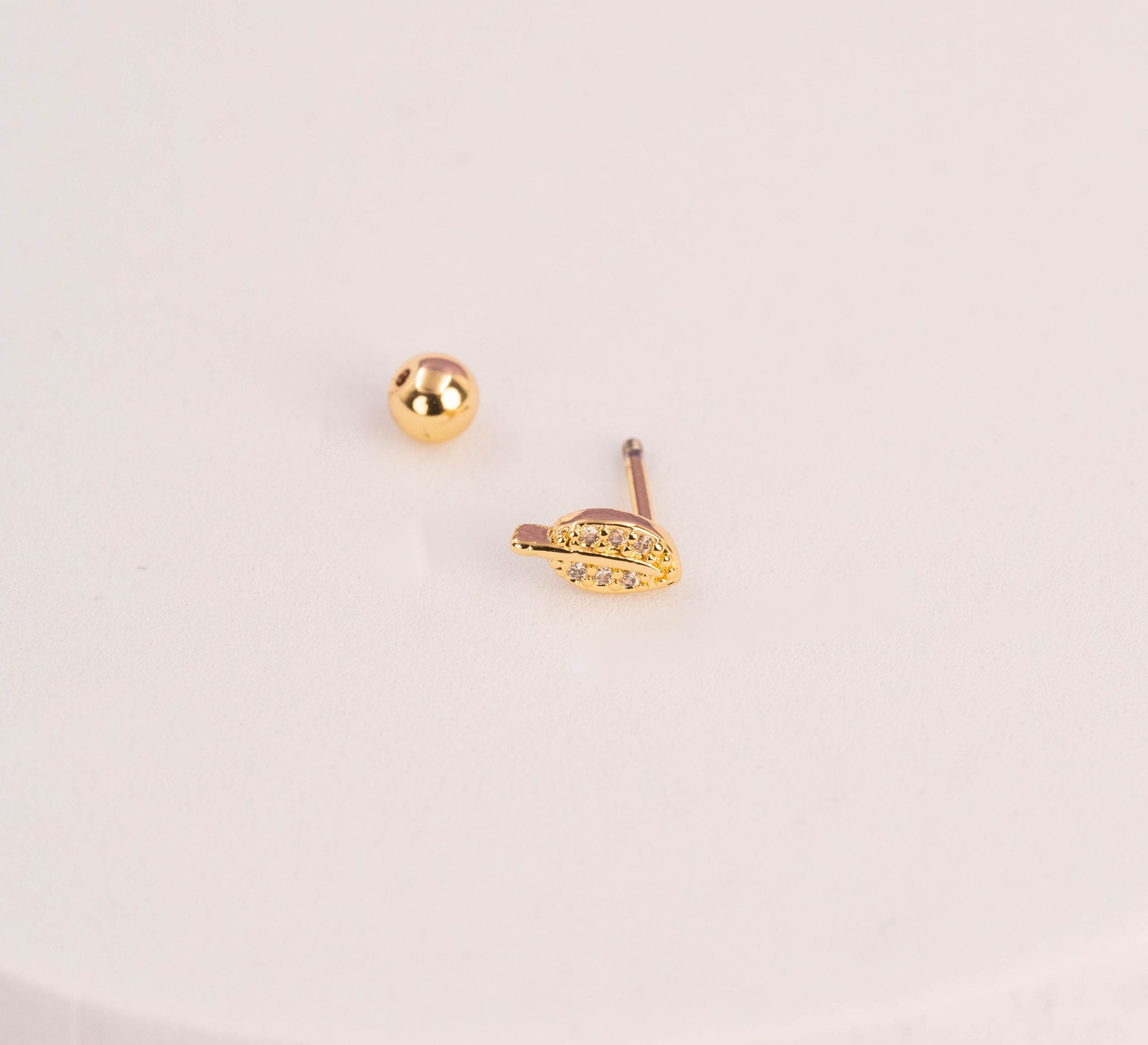 Piercing Hoja Dorado