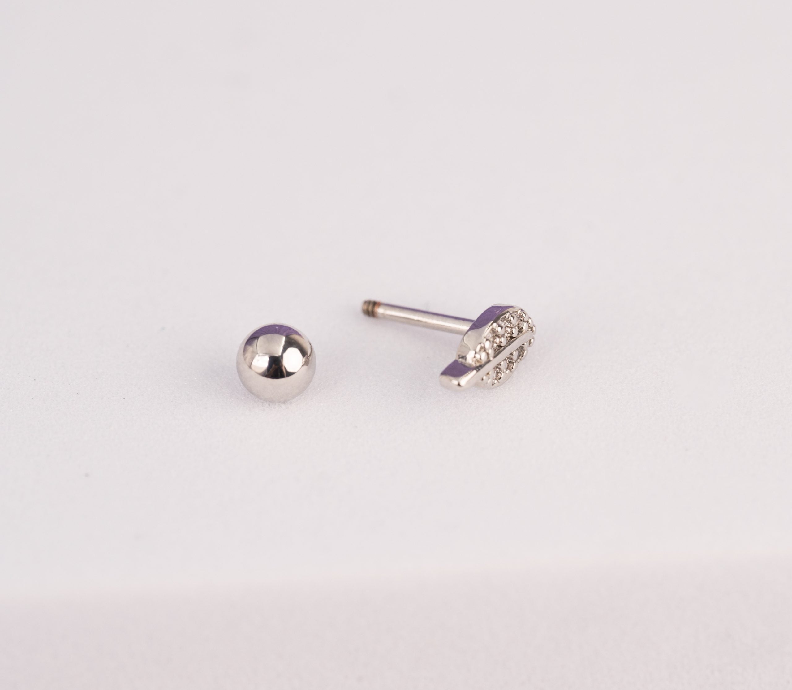 Piercing Hoja Plateada