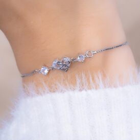 Pulsera Corazón Lazo
