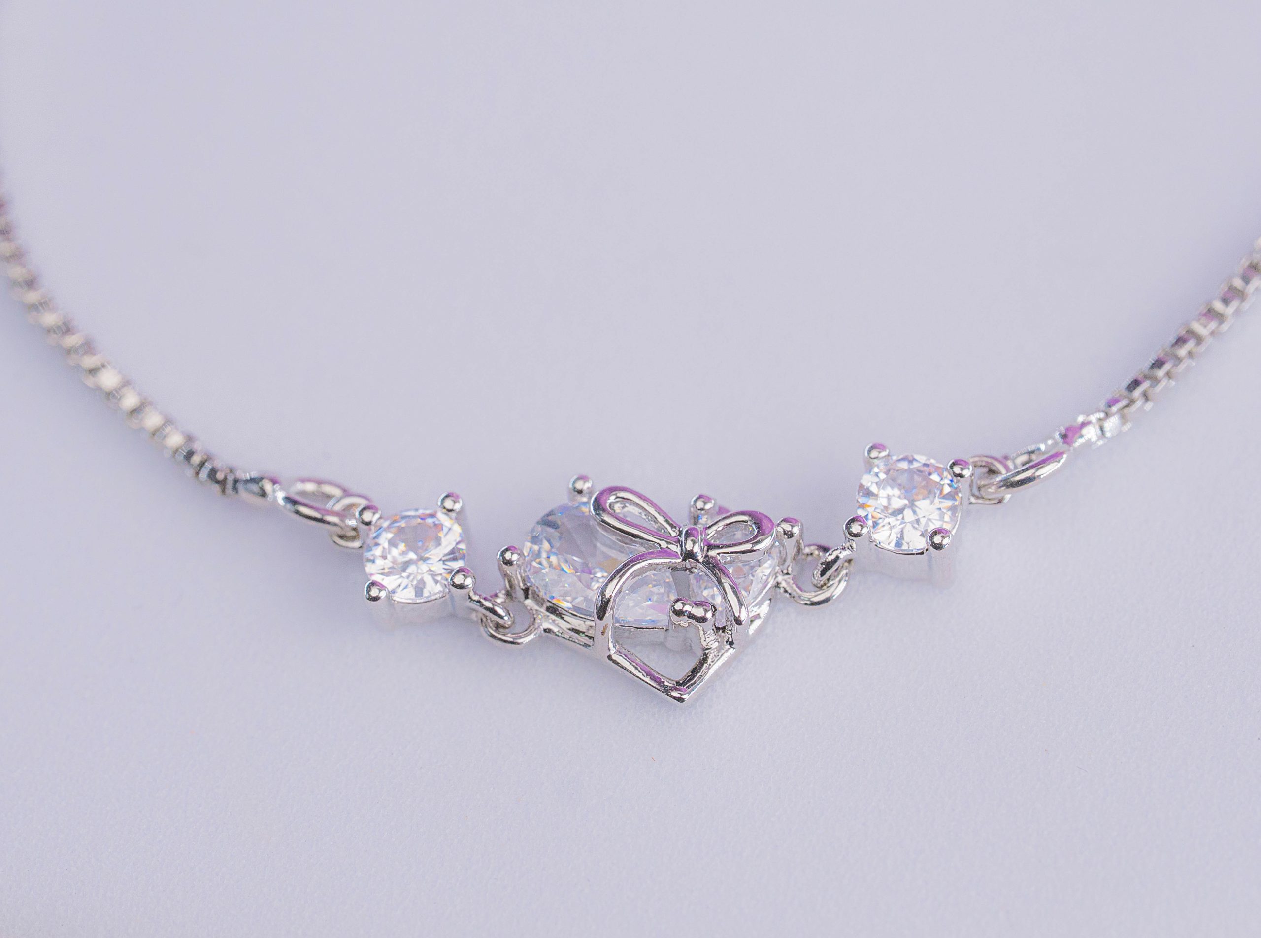 Pulsera Corazón Lazo