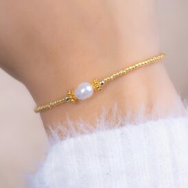 Pulsera Perla Dorada Pulsera Perla Dorada
