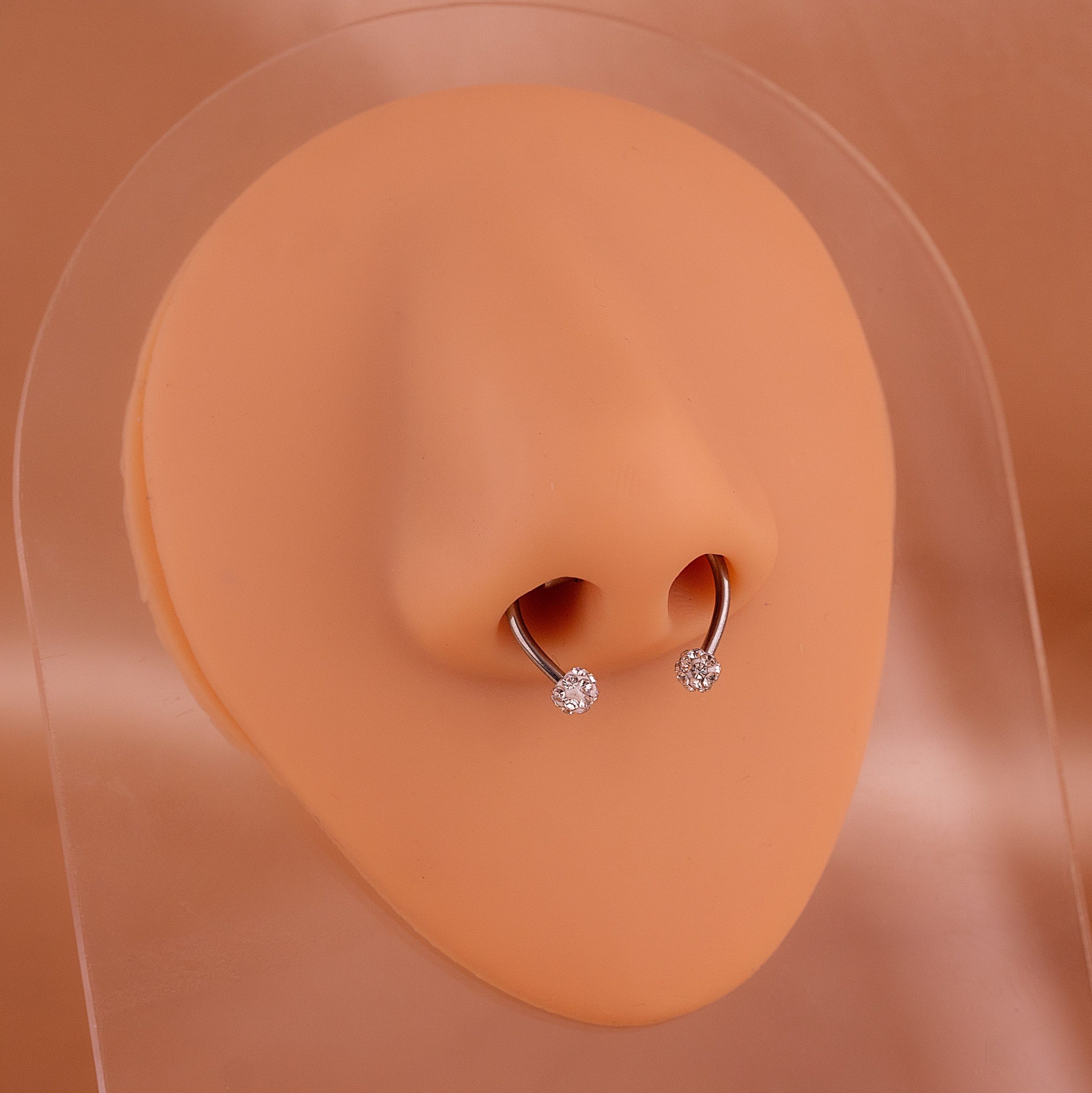 Septum Magnético Falso Eira Plateado Septum Magnético Falso Eira Plateado