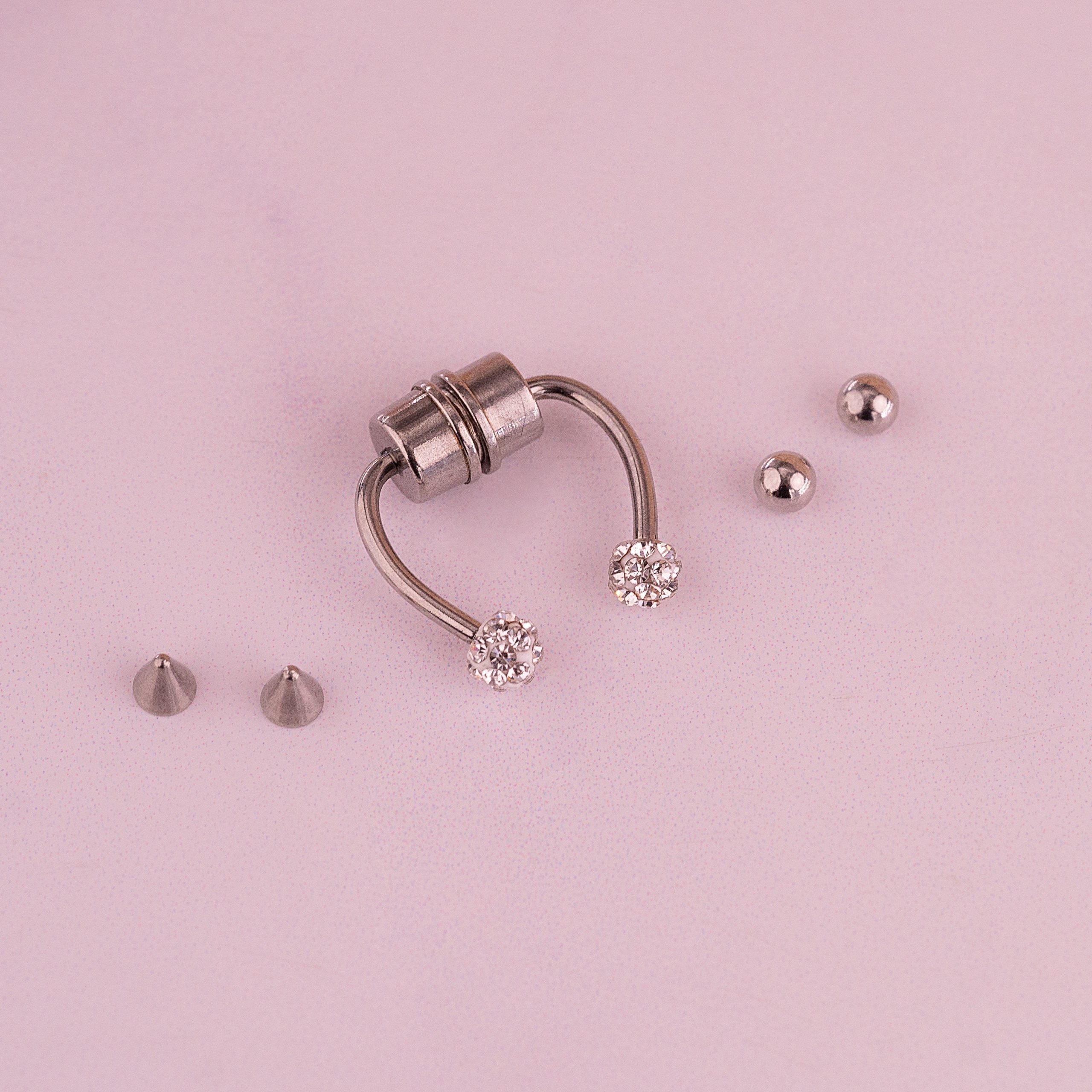 Septum Magnético Falso Eira Plateado