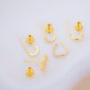 Set Aretes Gala Dorados