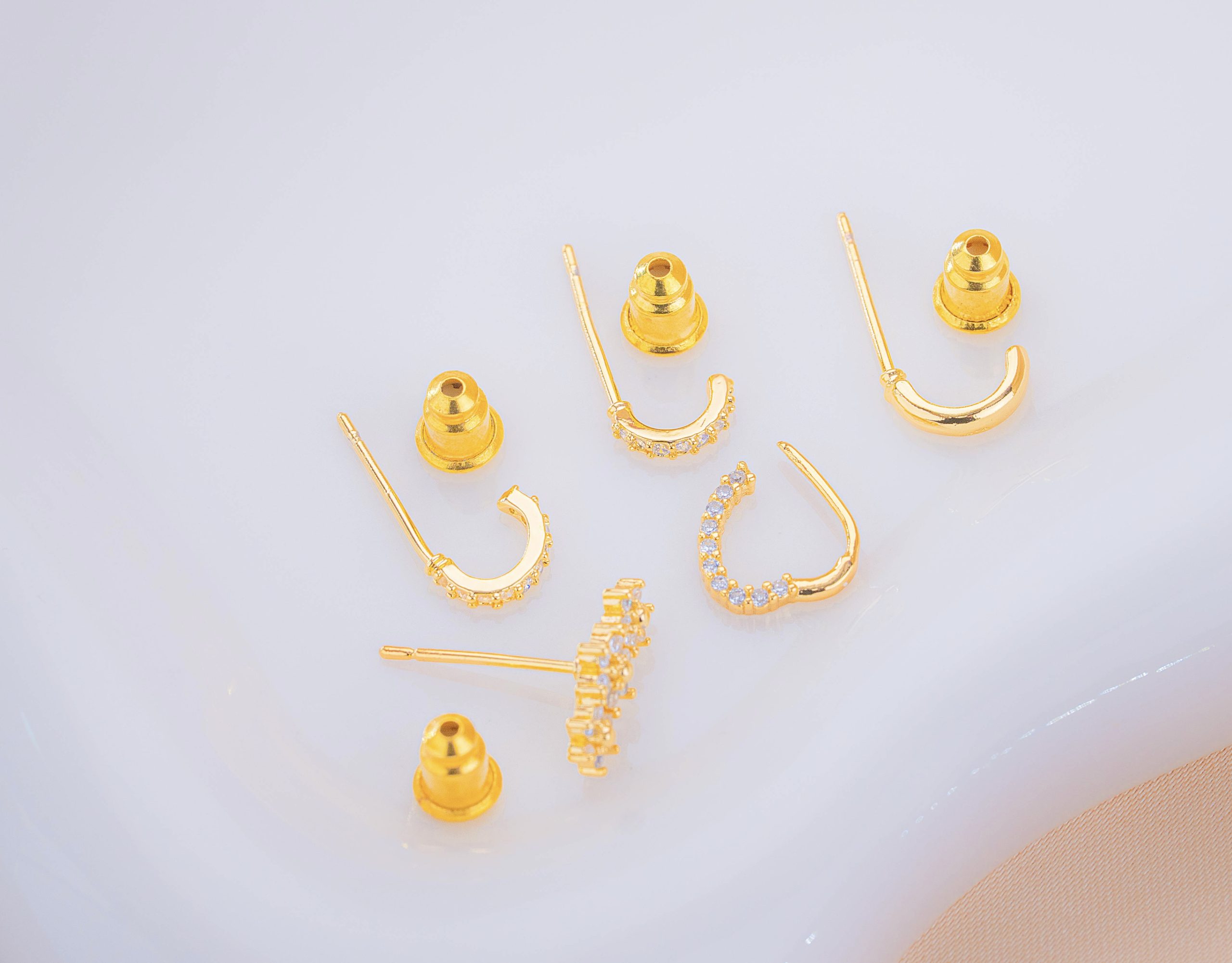 Set Aretes Gala Dorados