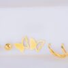 Set Aretes Mariposas Balines