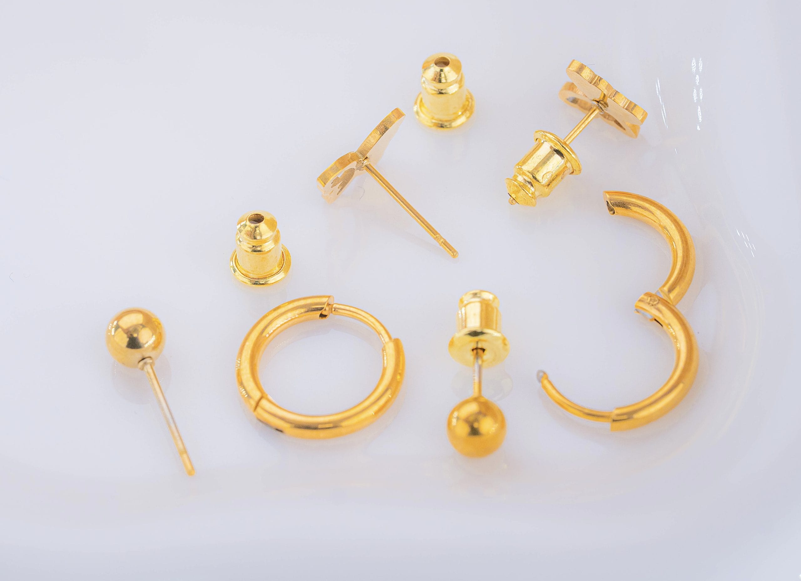 Set Aretes Mariposas Balines