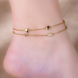 Tobillera Corazones Circones Tobillera Corazones Circones