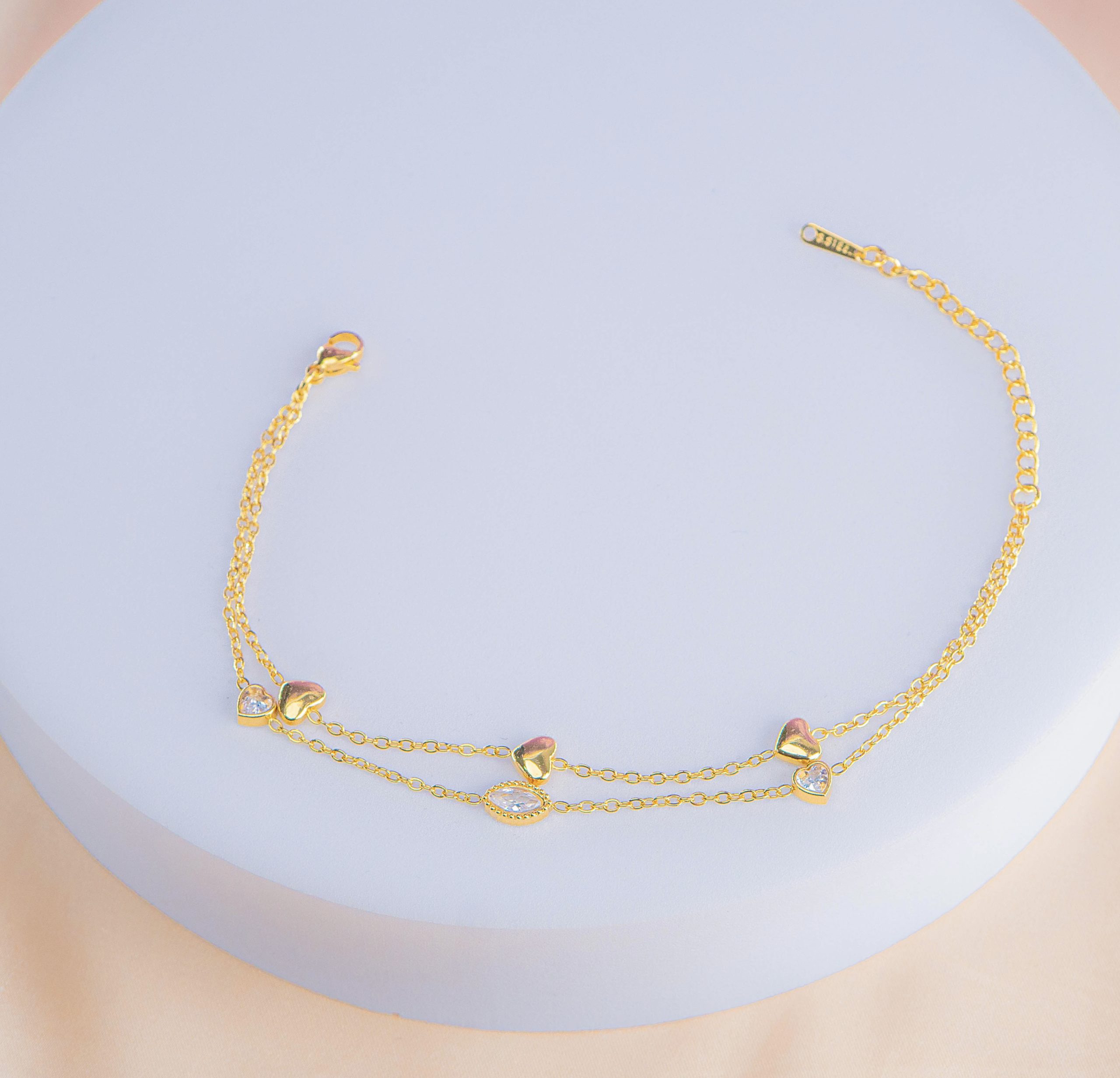 Tobillera Corazones Circones