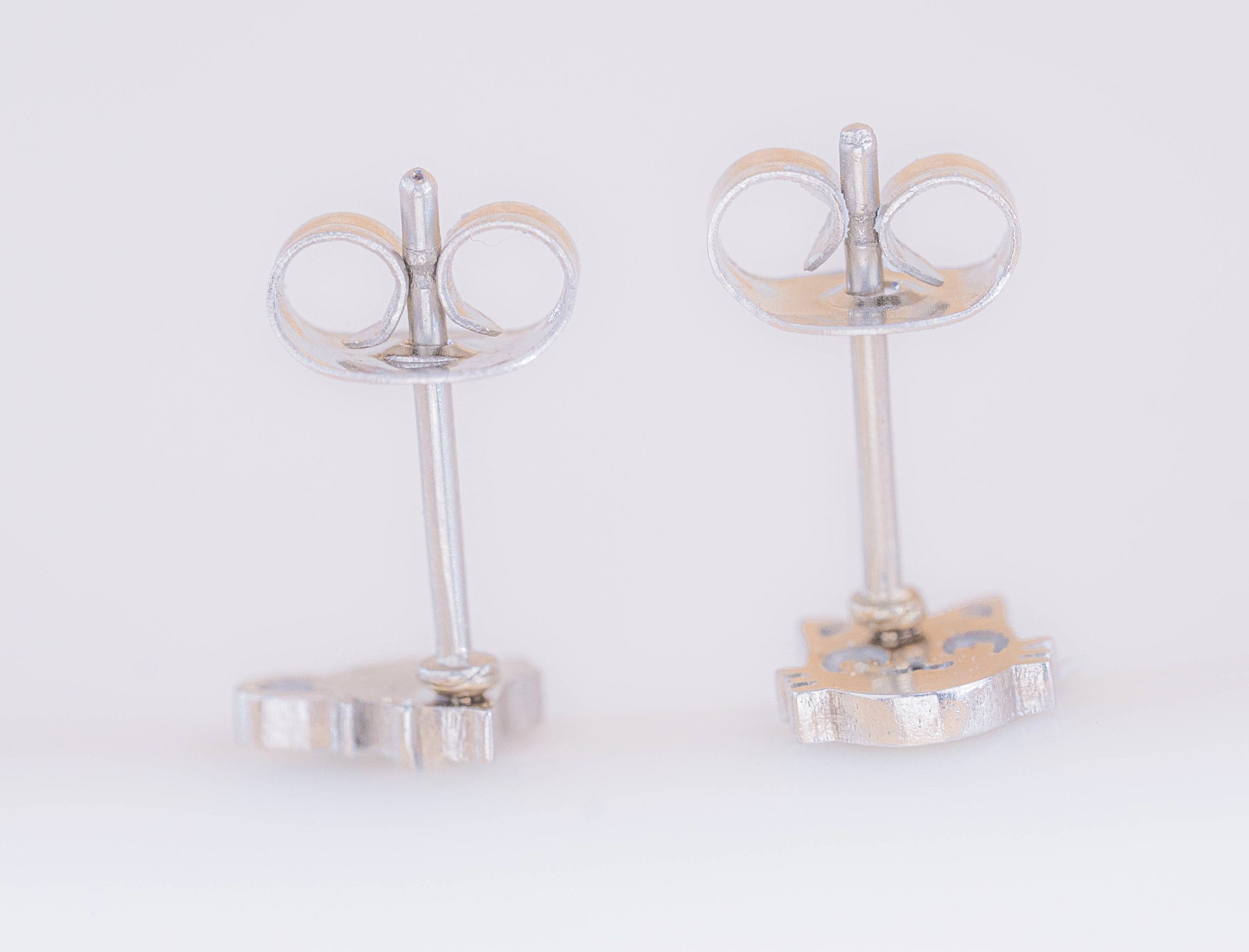 Topitos Gato Ratón Plateados