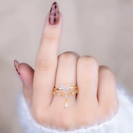 Anillo Mariposa Cristales